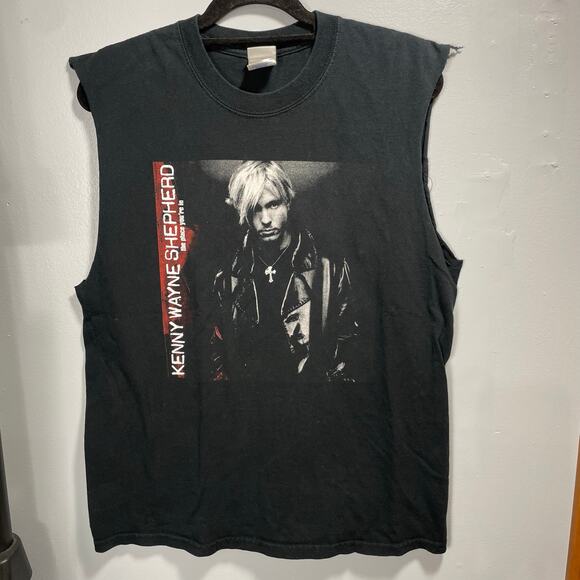 Kenny Wayne Shepherd The Place Youre In Concert Tee Black Cut Off Men's Large - Picture 1 of 5